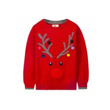 Cherry Crumble by Nitt Hyman Red Deer Sweater