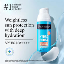 Neutrogena Hydro Boost Face Sunscreen SPF50+ PA++++ Hyaluronic Acid, Niacinamide,Oily Sensitive Skin