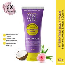 MINIWINI English Rose Body Wash Paste Free Hydrating SLS Derma-Tested & Safe For Sensitive Skin