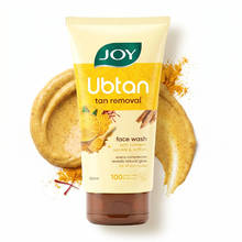 Joy De Tan Ubtan Face Wash With Turmeric Sandal & Saffron Removes Tan, Dirt & Blemishes For a Naturally Glowing Skin