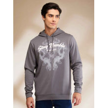 Being Human Mens Dk.Grey Hoodies (4XL)