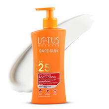 Lotus Herbals Safe Sun UV Protect Body Lotion, SPF 25 PA+++ Nourishing Whitening Milk