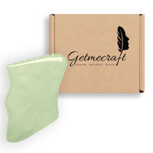 Getmecraft Green Jade Gua Sha Facial Massage Tool With Teeth...