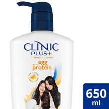 Clinic Plus Strength & Shine Shampoo with Egg Protein All Hair Types for Women & Men