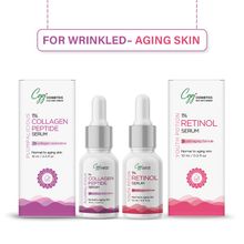 CGG Cosmetics Am/pm Dull Pigmented Aging Skin Combo - 1% Collagen Serum With Free 1% Retinol Serum