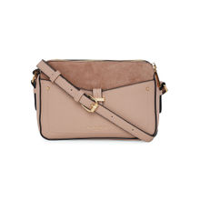 Accessorize London Womens Faux Leather Pink Shelby Crossbody