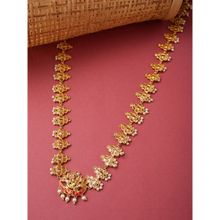 Voylla Apsara Bridal Red Enamelled with Pearl Ethnic Style Golden Kamarbandh