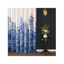 Story@Home Cotton Bohemian Window Curtain 5 feet long, Blue, Floral