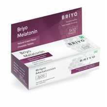 Briyo Melatonin Natural Grape Flavoured Chewable Tablets