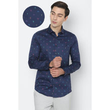 Simon Carter Navy Blue Casual Shirts