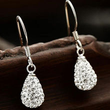 Sukkhi Gleaming Crystals from Swarovski Drop Down Platinum Plated Dangle Earring (E80766)