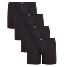 BODYX Pack Of 4 Fusion Trunks In Black Colour