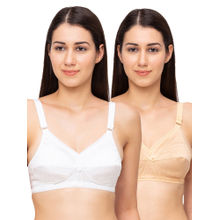 Juliet Womens Non Padded Non Wired Bra Combo Matinee Skin White