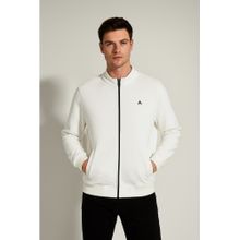 Parcel Yard Men Full Zipper White Jacket