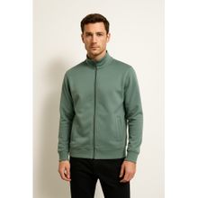 Parcel Yard Men Full Zipper Green Jacket