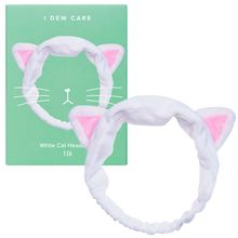 I Dew Care White Cat Headband