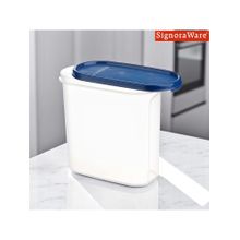 Signoraware Navy Blue Plastic Modular Oval Container with Lid