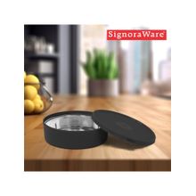 Signoraware Black Steel Monarch Classic Container with Lid
