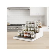 STOR White 3-Tier Spice Rack Organiser