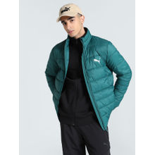 Puma Green Solid Slim Jacket