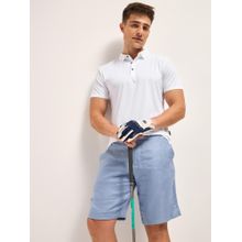 THE BEAR HOUSE White Men Solid Slim Fit Performance Polo T-Shirt