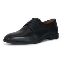 Louis Philippe Textured Black Derbies