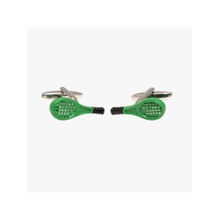 Tossido Green Quirk-it-up Green Racket Cufflinks