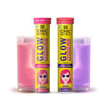Chicnutrix Glow 100% Japanese Glutathione, Strawberry Lemon & Blackcurrant Flavor Combo