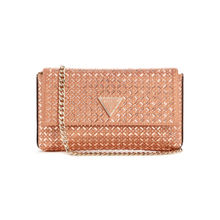 Guess Pink Embellished Zalina Flap Clutch