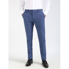 Tommy Hilfiger FADED SHADOW CHECK TROUSERS Men Blue Formal Trouser