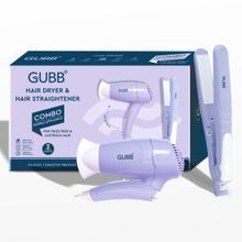 GUBB Hair Dryer & Straightener Combo For Frizz Free & Lustrous Hair - Purple