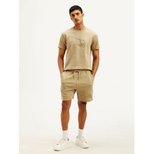 Levi's Beige Solid Regular Fit Shorts