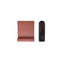 Tego Core Premium Tpe Yoga Mat with Guide Align - Brick Grey (8 mm)
