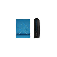 Tego Core Premium Tpe Yoga Mat with Guide Align - Teal Gold (8 mm)