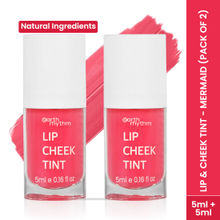 Earth Rhythm Lip & Cheek Tint - Mermaid pack Of 2, Non-toxic Pigments and Long-stay