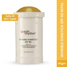 Earth Rhythm Invisible Sunstick SPF 60 Refill, Enriched with Antioxidant, UVA+UVB Protection