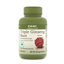 GNC Herbal Plus Triple Ginseng Root Capsules