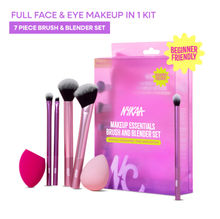 Nykaa Tools & Accessories Makeup Essential Brush & Blender Set - 7Pcs Set