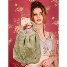 Odette Olive Green Solid Clutch Bag