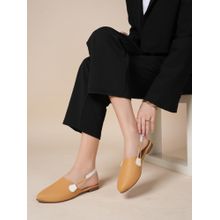 MOZAFIA Women Tan Sandals