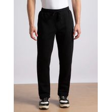 Jockey UM78 Men Super Combed Cotton Rich Fleece Trackpants - Black