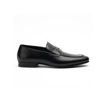 Heel & Buckle London Black Solid Loafers