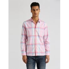 Pepe Jeans Pink Dario Y/D Twill Checks Shirt