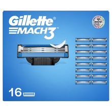 Gillette Mach 3 Shaving Blades for men (Pack Of 16 Cartridges)