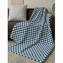 The Gharnish Blue Mizuki Pattern Imported Winter Blanket (Double)