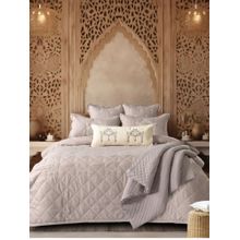The Gharnish Pink Wedding Bells Designer Luxurious 7 Piece Bedding Set (Double)
