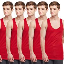 BODYX Pack Of 5 Seamless Undershirt - Red