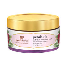 Just Herbs Petalsoft Anti -Tan Rose Face Pack