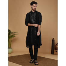 KISAH Men Black Dupatta