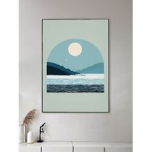 Nestroots Ocean And Mountains Canvas Art Painting
